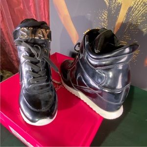 Katerina Embellished Wedge Sneaker Size 9.5